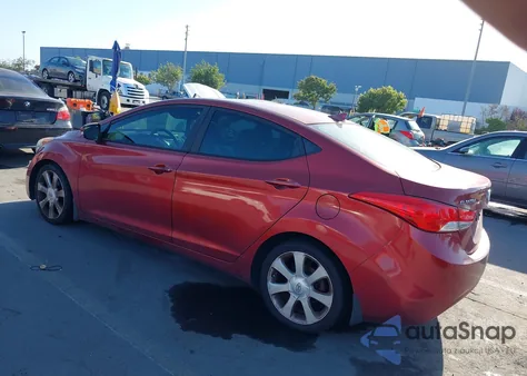 2013 Hyundai Elantra Limited z USA, uszkodzony, nr VIN 5NPDH4AE0DH299459